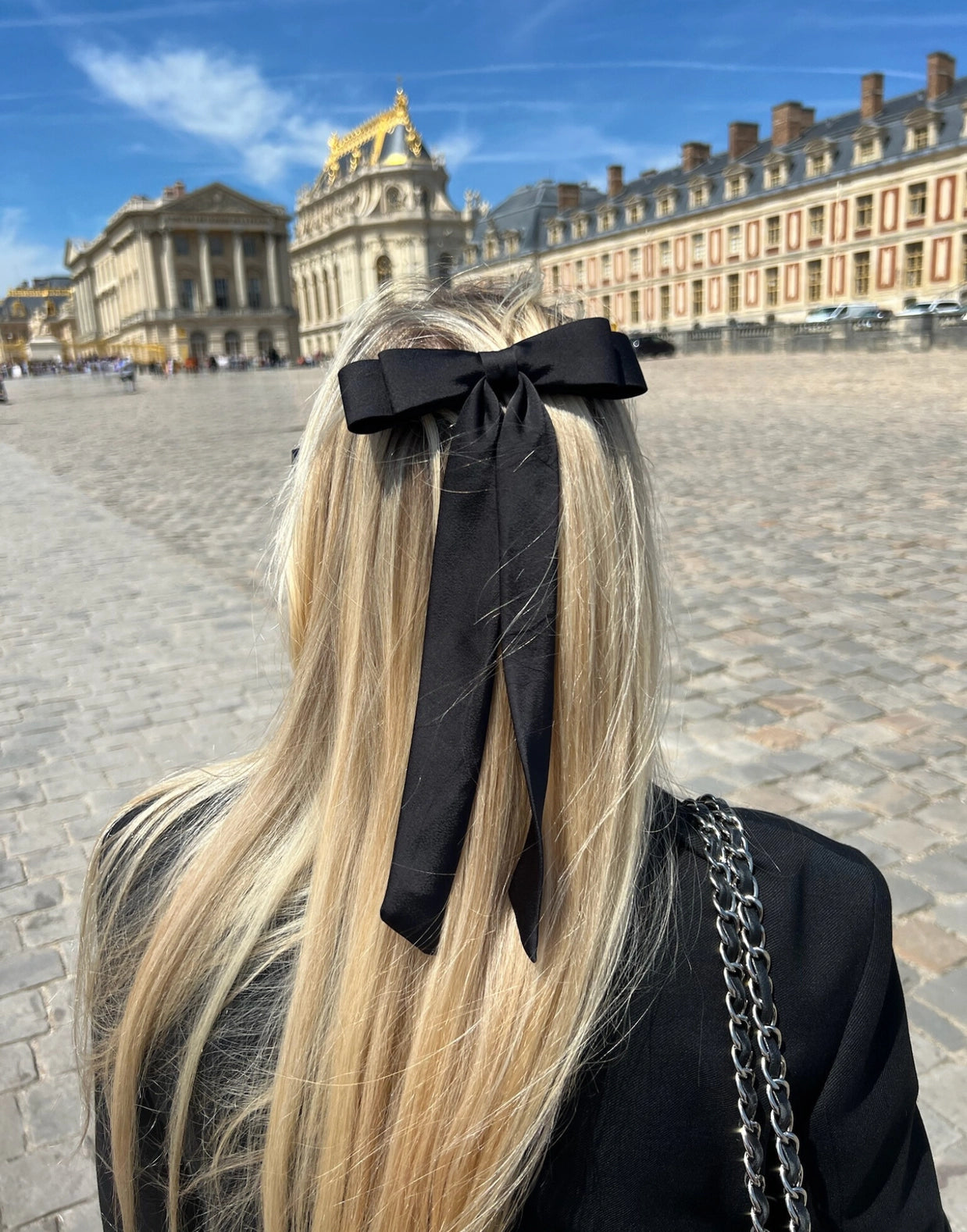 The Perfect Slim Satin Hair Bow - All Color OPTIONS - Solar Eclipse