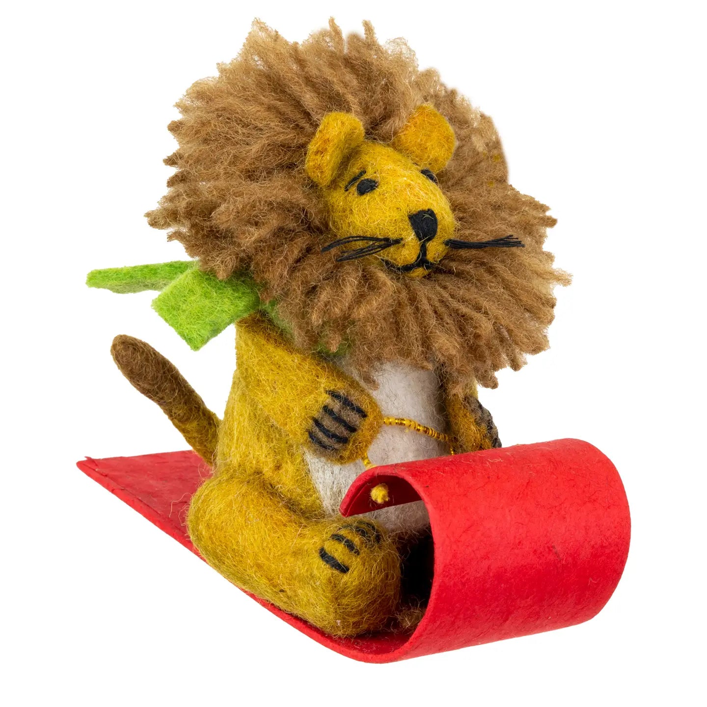 Toboggan Lion Ornament