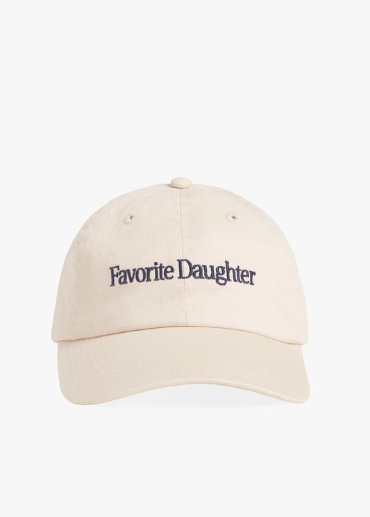 Classic Logo Baseball Hat - Ecru - Favorite Daughter