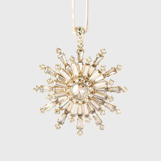 Dazzling Snowflake Gold Ornament - Joanna Buchanan