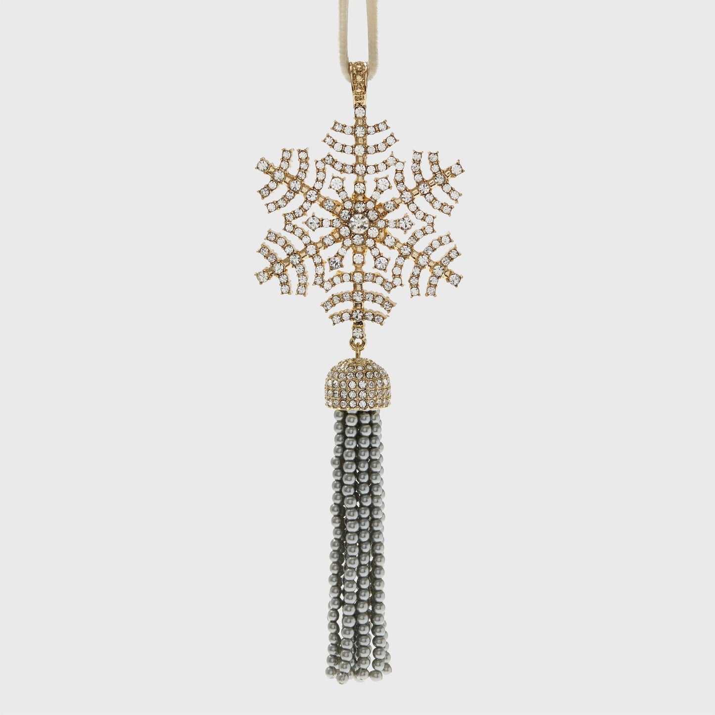 Snowflake Tassel Hanging Ornament - Joanna Buchanan