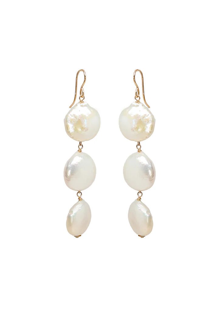 Phaedra Freshwater Pearl Drop Earring - Nikki Biedes