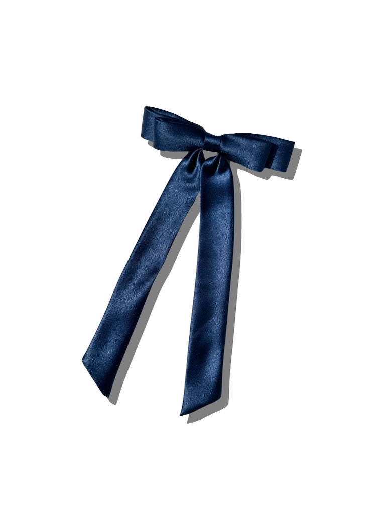 The Perfect Slim Satin Hair Bow - All Color OPTIONS - Solar Eclipse