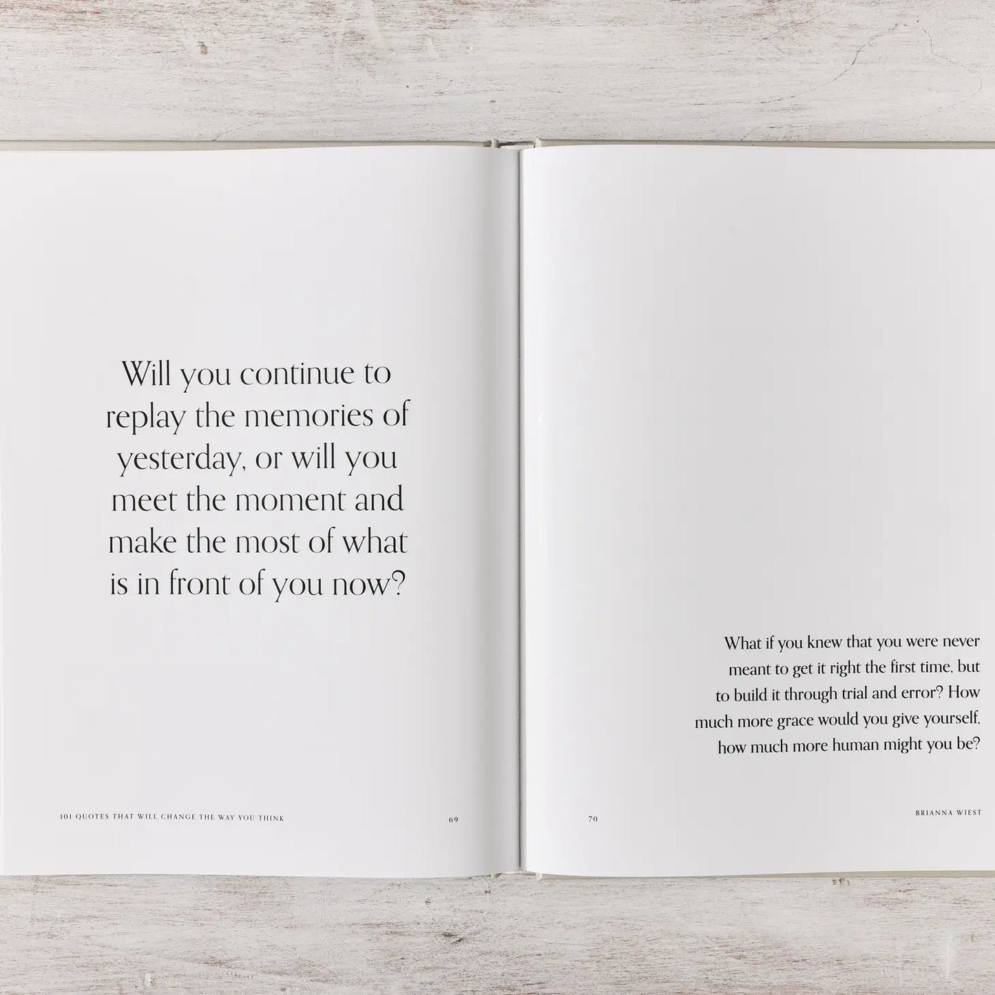 101 Quotes That Will Change the Way You Think - Table Book by Brianna Wiest