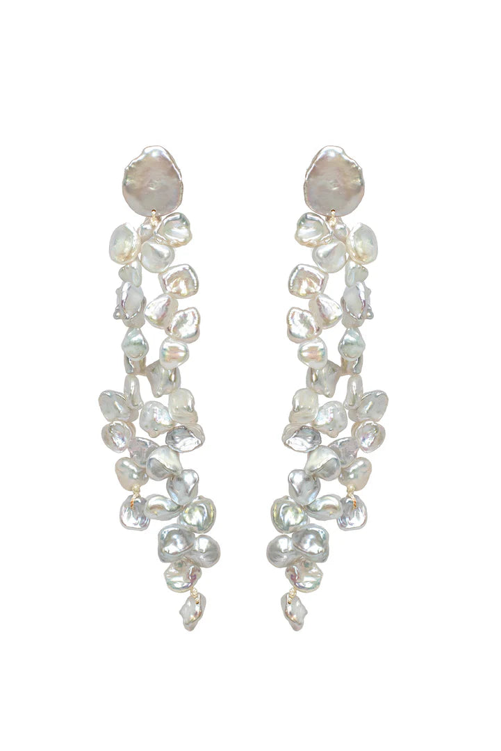 Eutropia Luxe Freshwater Pearl Earrings - Nikki Biedes