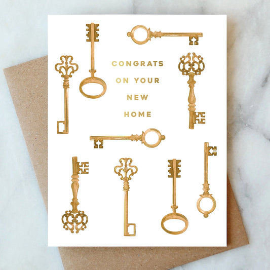 Keys Welcome Home Card - Abigail Jayne Design