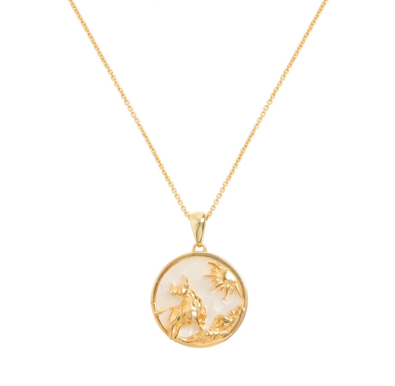 Zodiac Collection Mother of Pearl Necklaces (ALL ZODIACS) - Freya Rose London