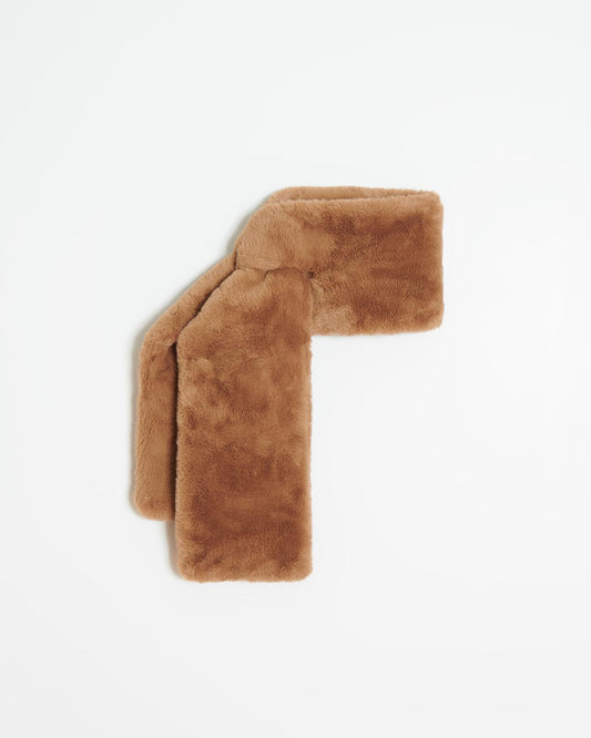 Kai Faux Fur Scarf - Camel - Apparis