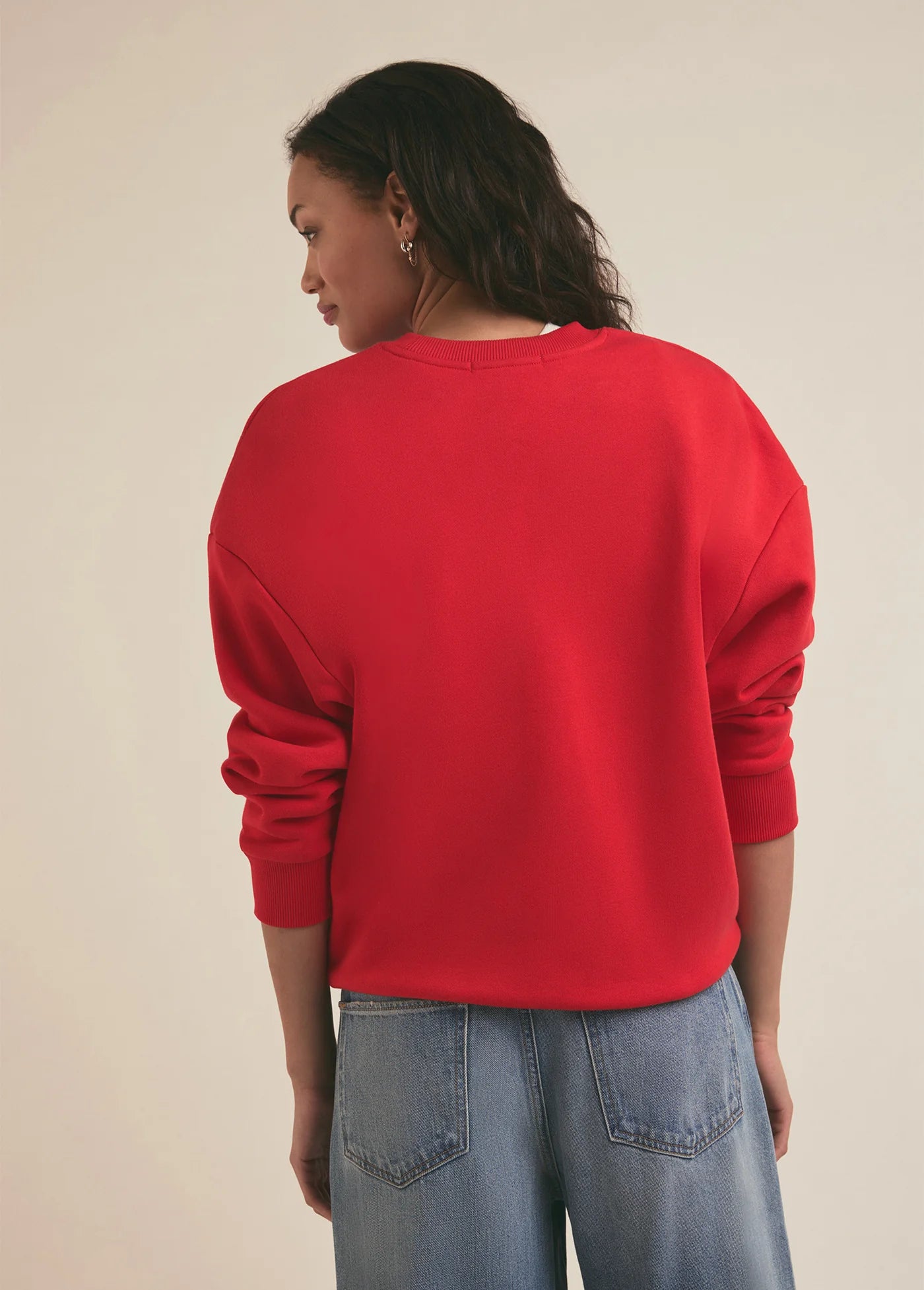 The Collegiate Sweatshirt - Haute Rouge Red - Favorite Daughter