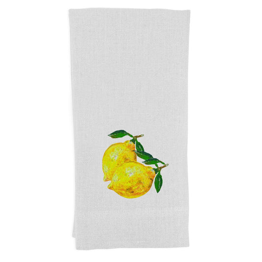 Lemons Linen Tea Towel - French Graffiti