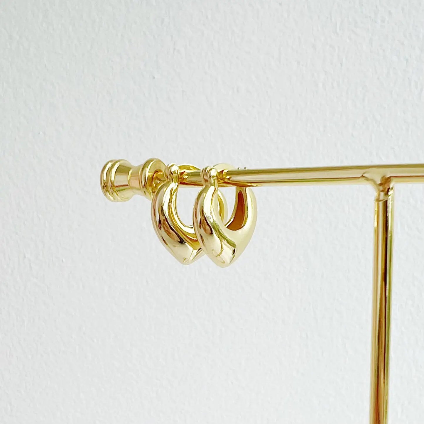 Heartthrob Hoops Earrings Gold Filled - True by Kristy Jewelry