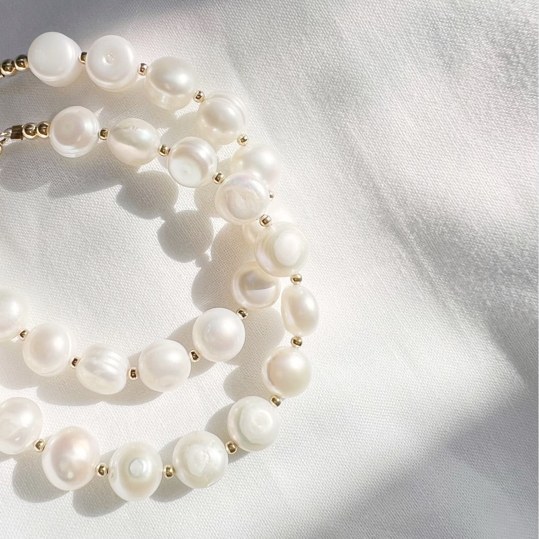 Ocean Ave Freshwater Pearl Gold Filled Bracelet - True by Kristy Jewelry