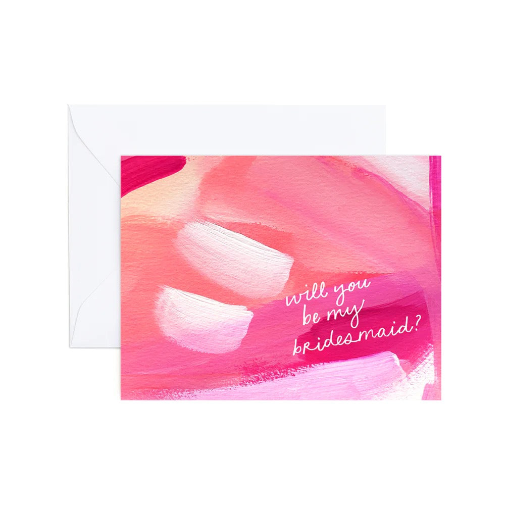 Whitney Bridesmaid Greeting Card - Evergreen Summer