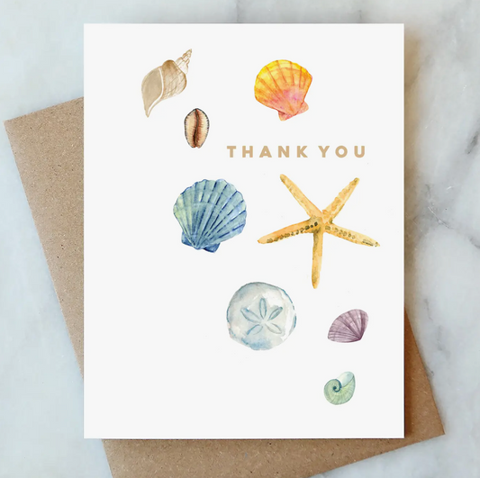 Shells Thank You Card - Abigail Jayne Design