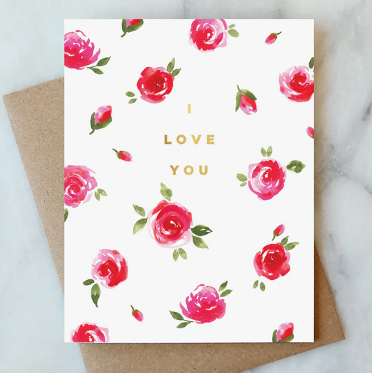 I Love You Roses Card - Abigail Jayne Design