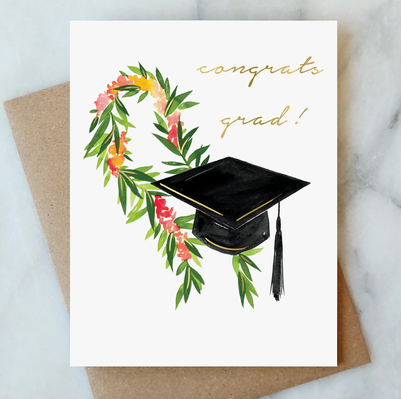 Lei Graduation Card - Abigail Jayne Design
