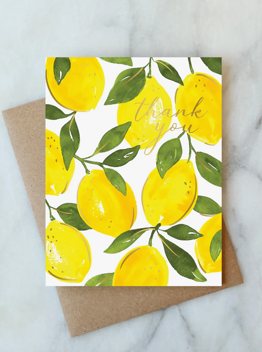 Lemon Thank You Card - Abigail Jayne Design