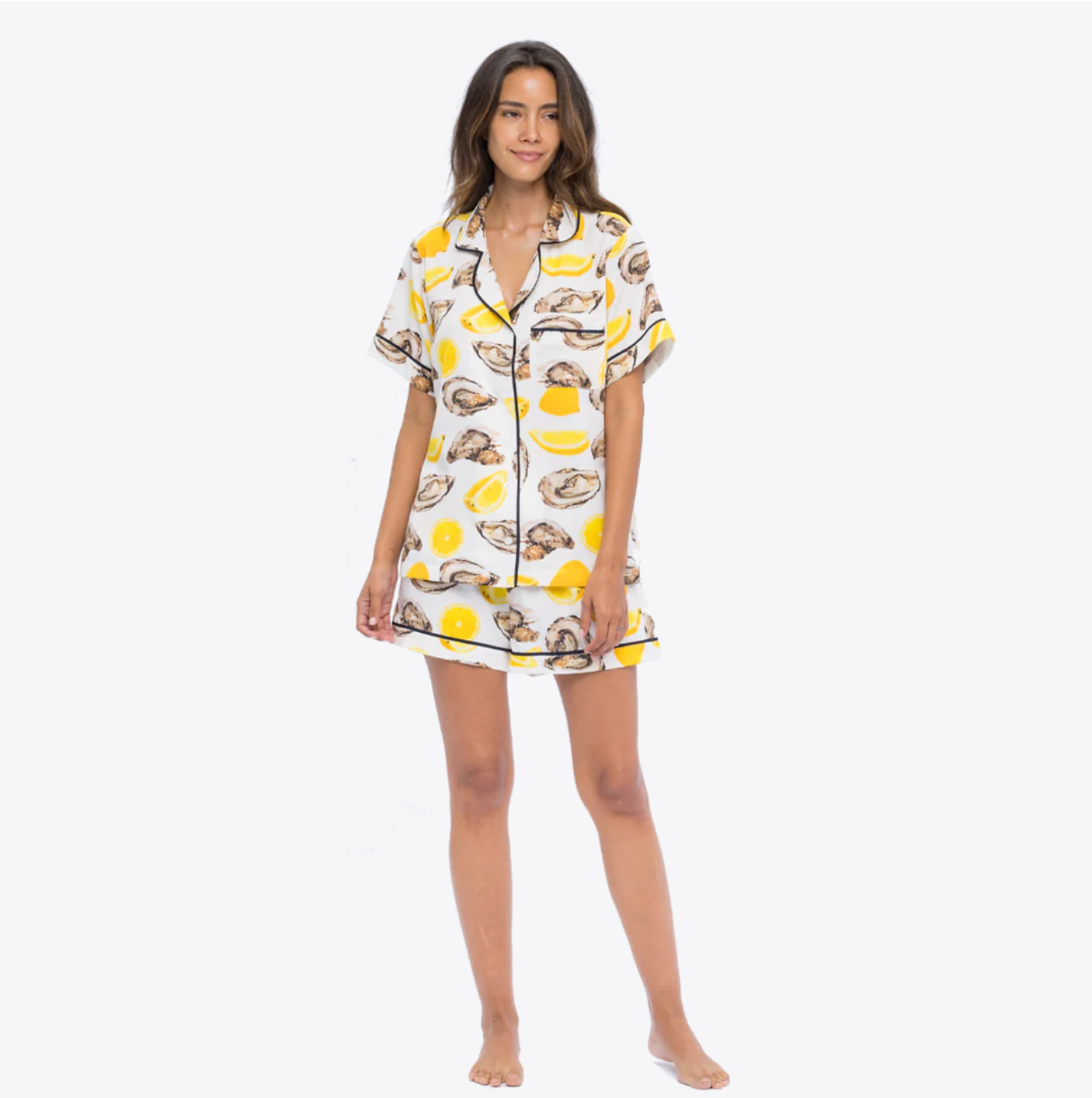The World is Your Oyster Pajama Shorts Set - Katie Kime
