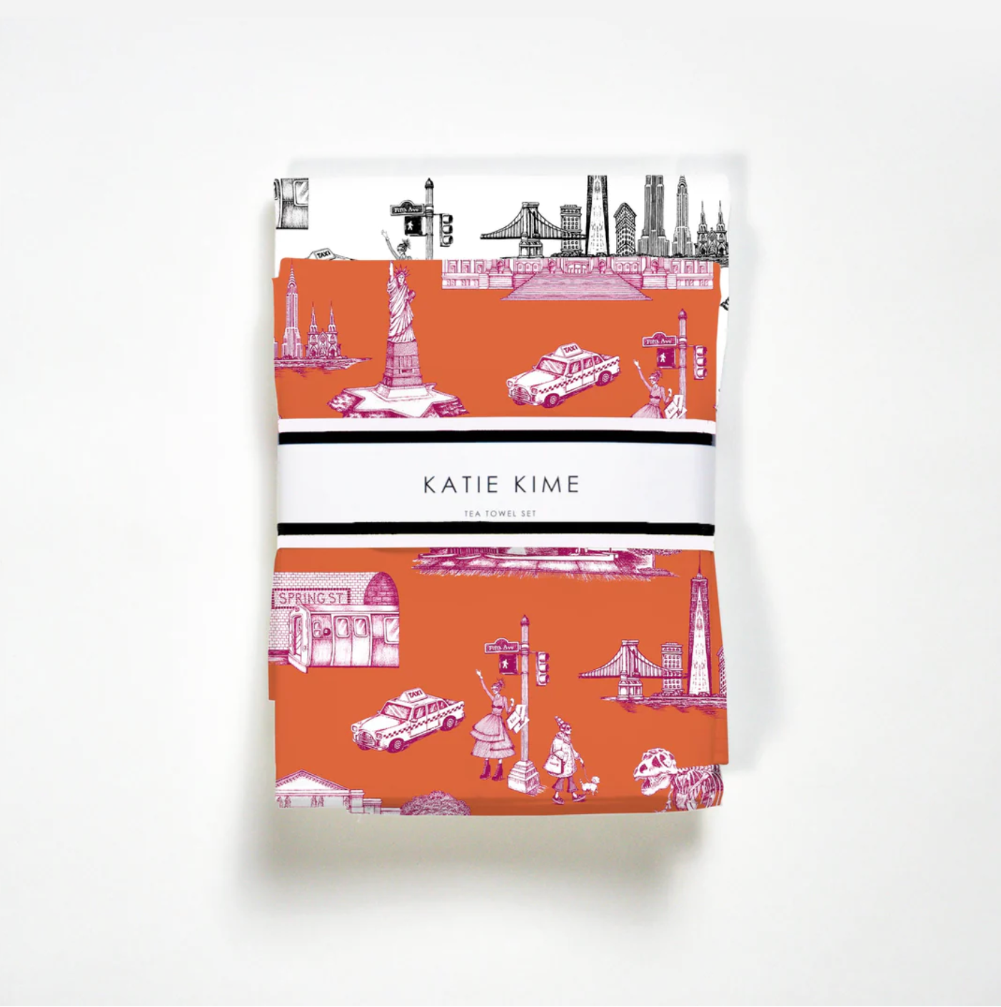 New York Toile Tea Towel Set - Katie Kime