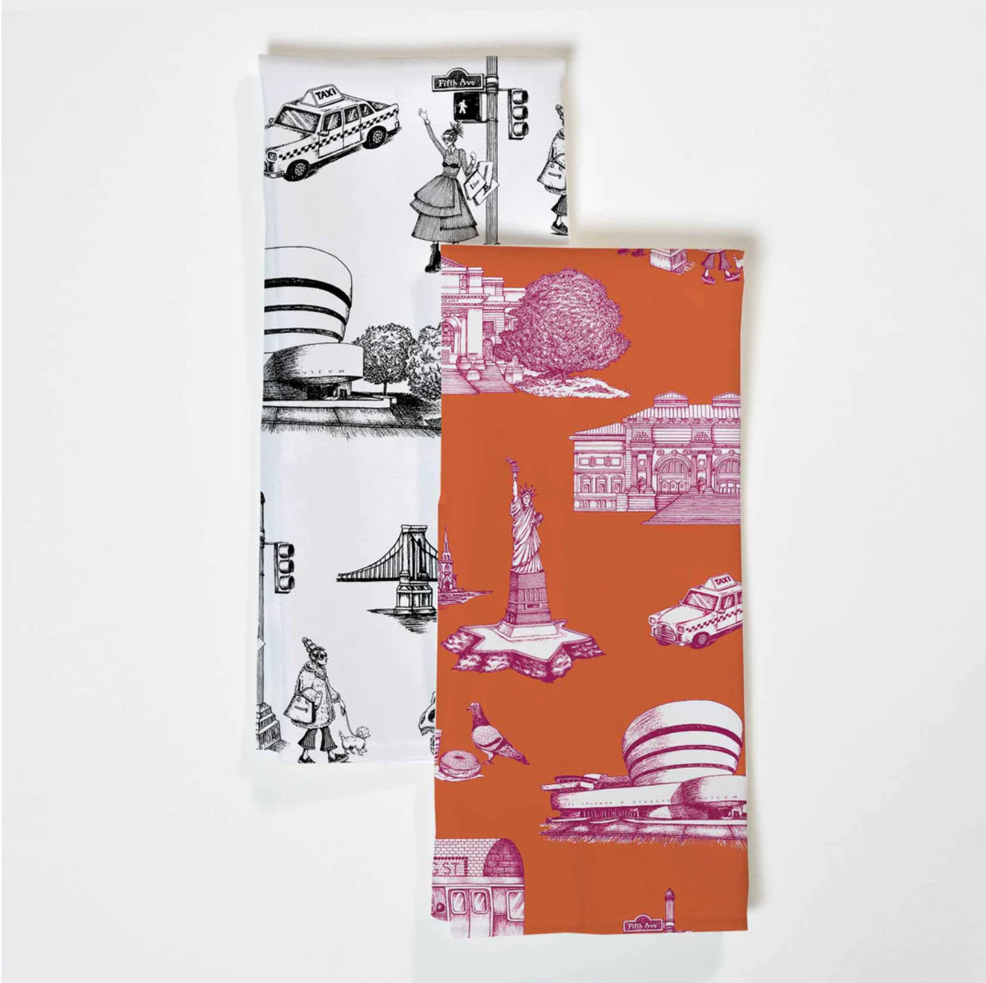 New York Toile Tea Towel Set - Katie Kime