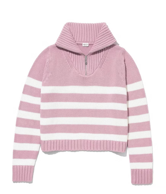 The Matey Sweater - Dusty Pink/White - Kule