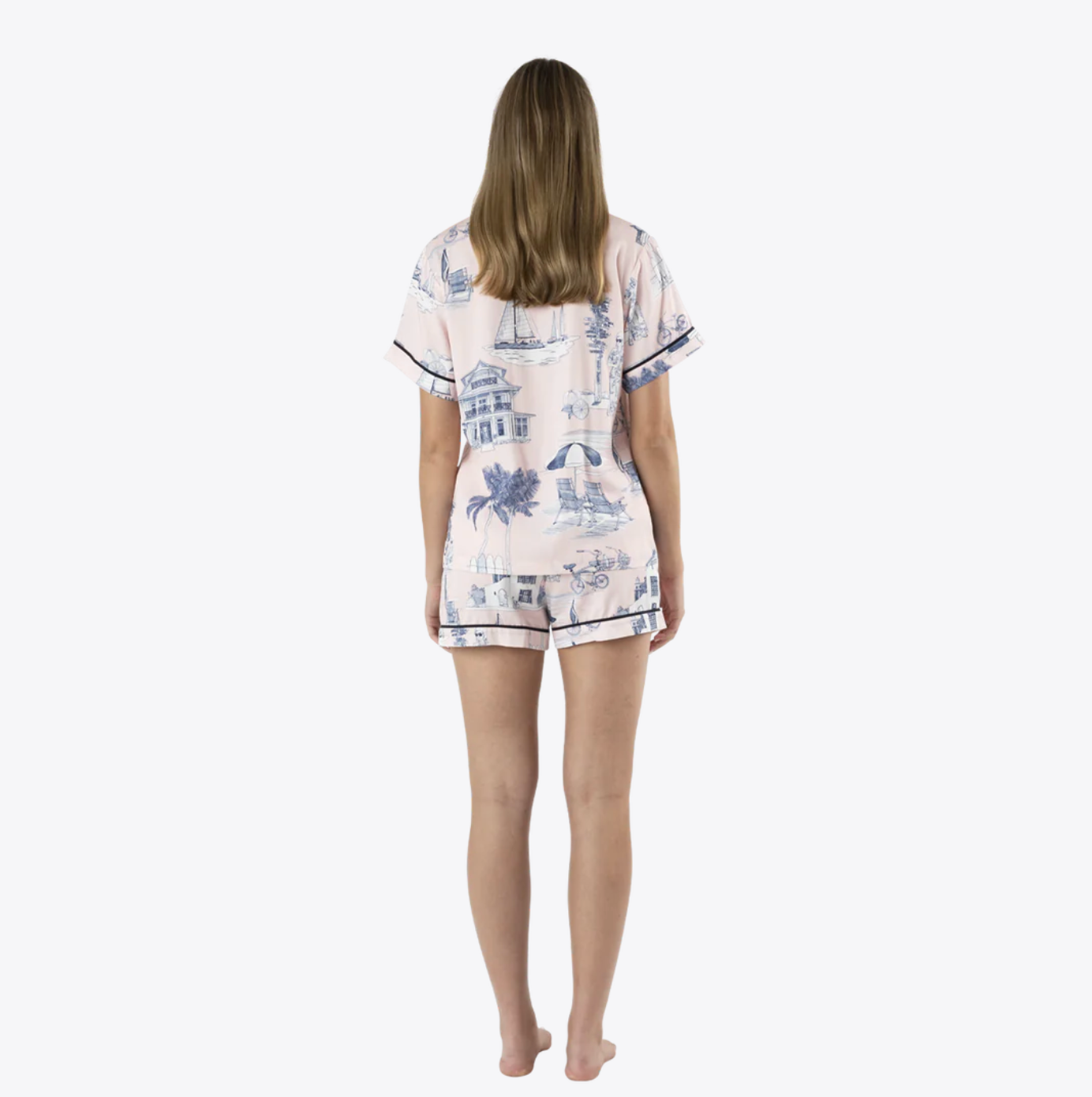 Florida Toile Pajama Shorts Set - Katie Kime