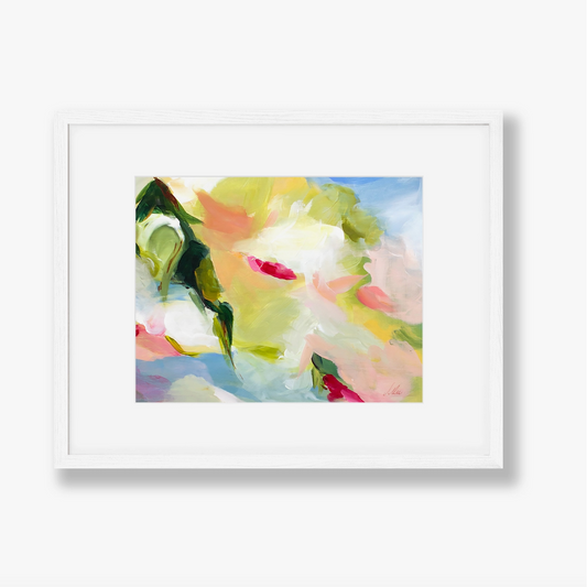 Sunday Ease Matted Art Print - Monica Lee