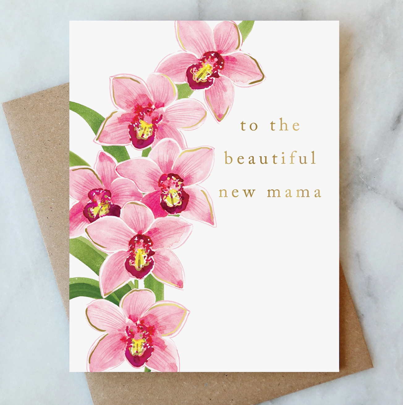 Orchid Mama Card - Abigail Jayne Design