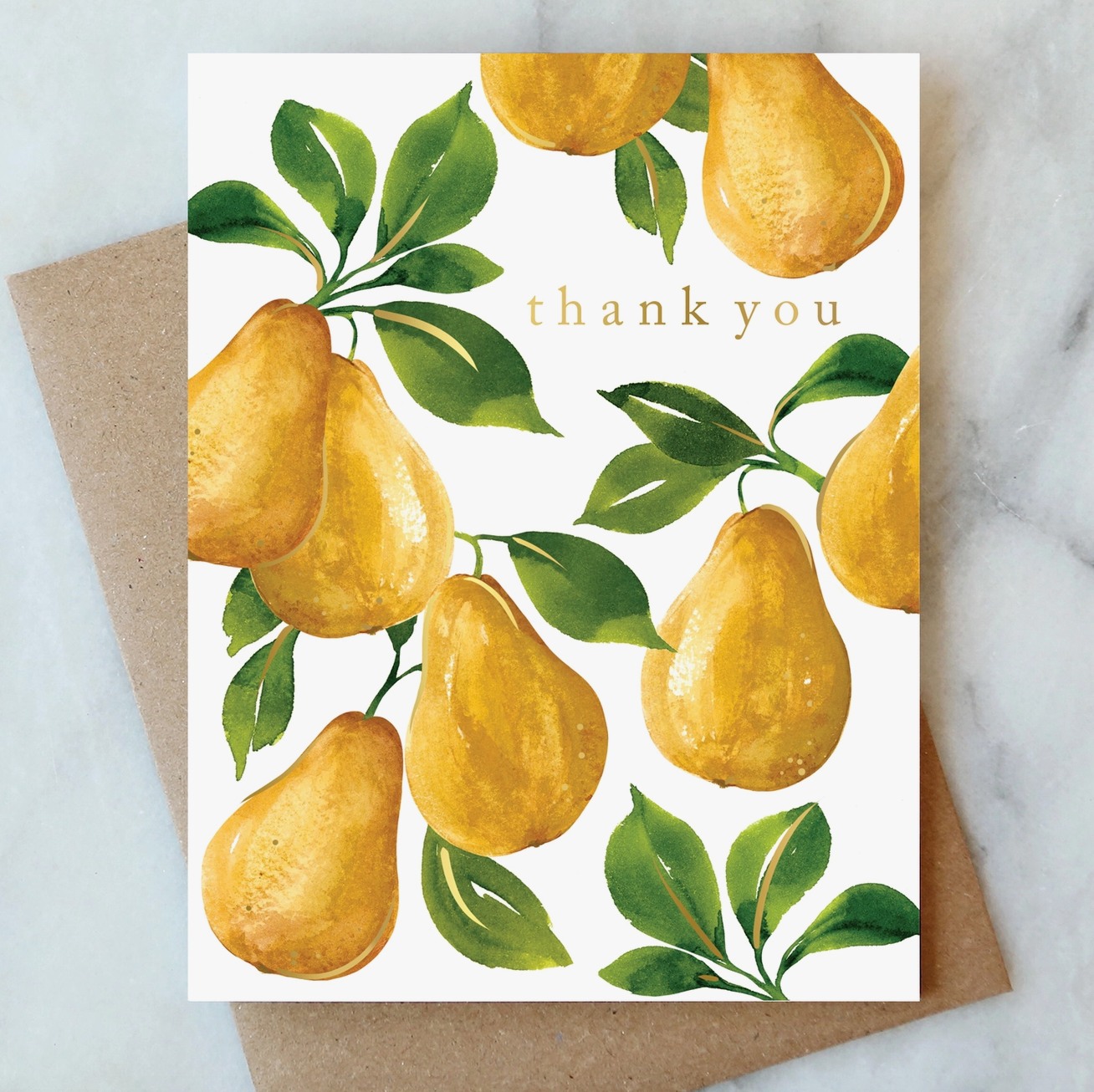 Pears Thank You Card - Abigail Jayne Design