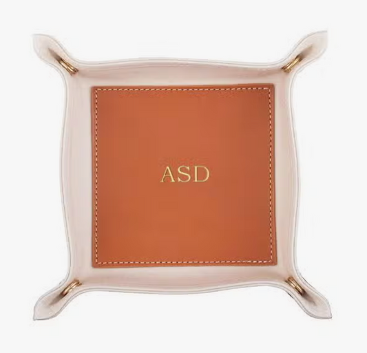 Andy Canvas and Leather Valet Tray - 401 Monogram - Boulevard California