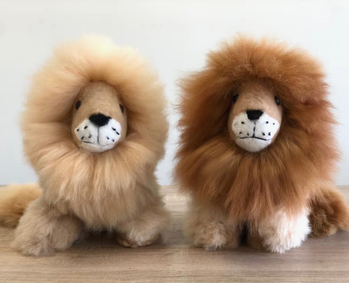 Large Lion Stuffed Alpaca Animal