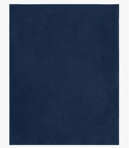 Contrast Solid Vintage Blue & Khaki Blanket - Chappywrap
