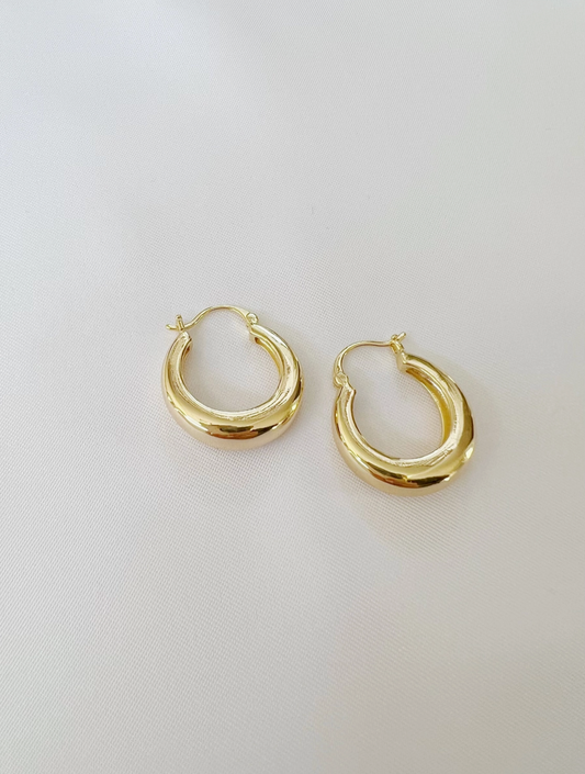 Wanderlust Hoops Earrings Gold Filled - True By Kristy Jewelry