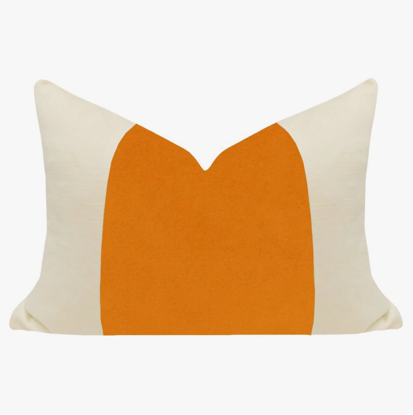 Orange 14x20 Velvet Panel Pillow - Laura Park