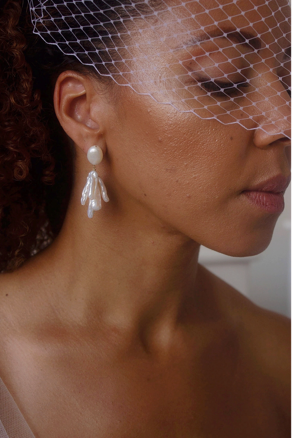 Petite Plume Pearl Earrings - Christine Elizabeth Jewelry