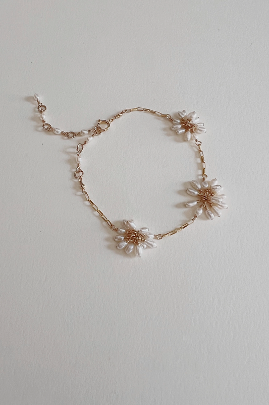 Triple Fleurette Bracelet - Christine Elizabeth Jewelry