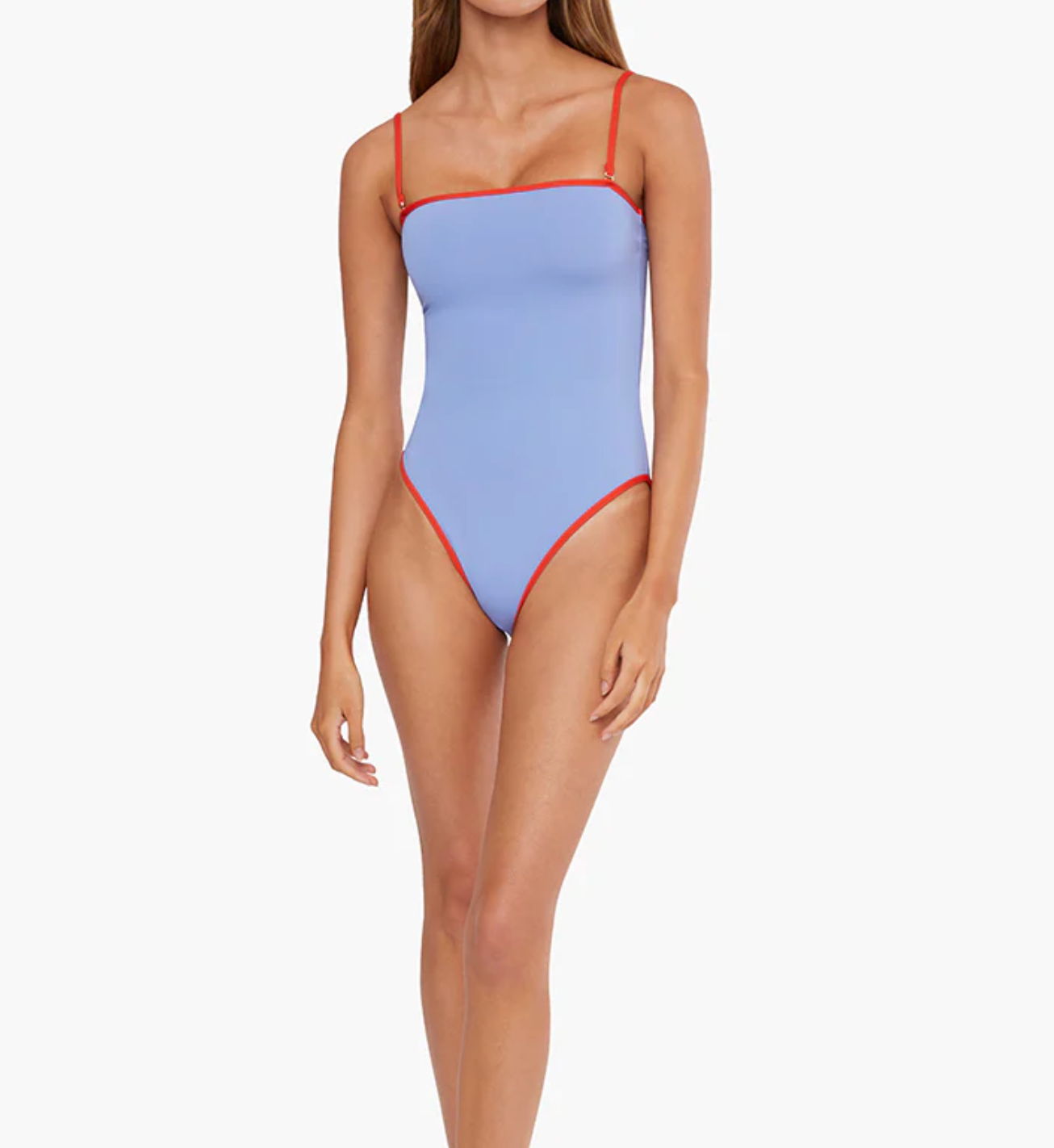 One Piece Blue/Red Swimsuit - We Wore What