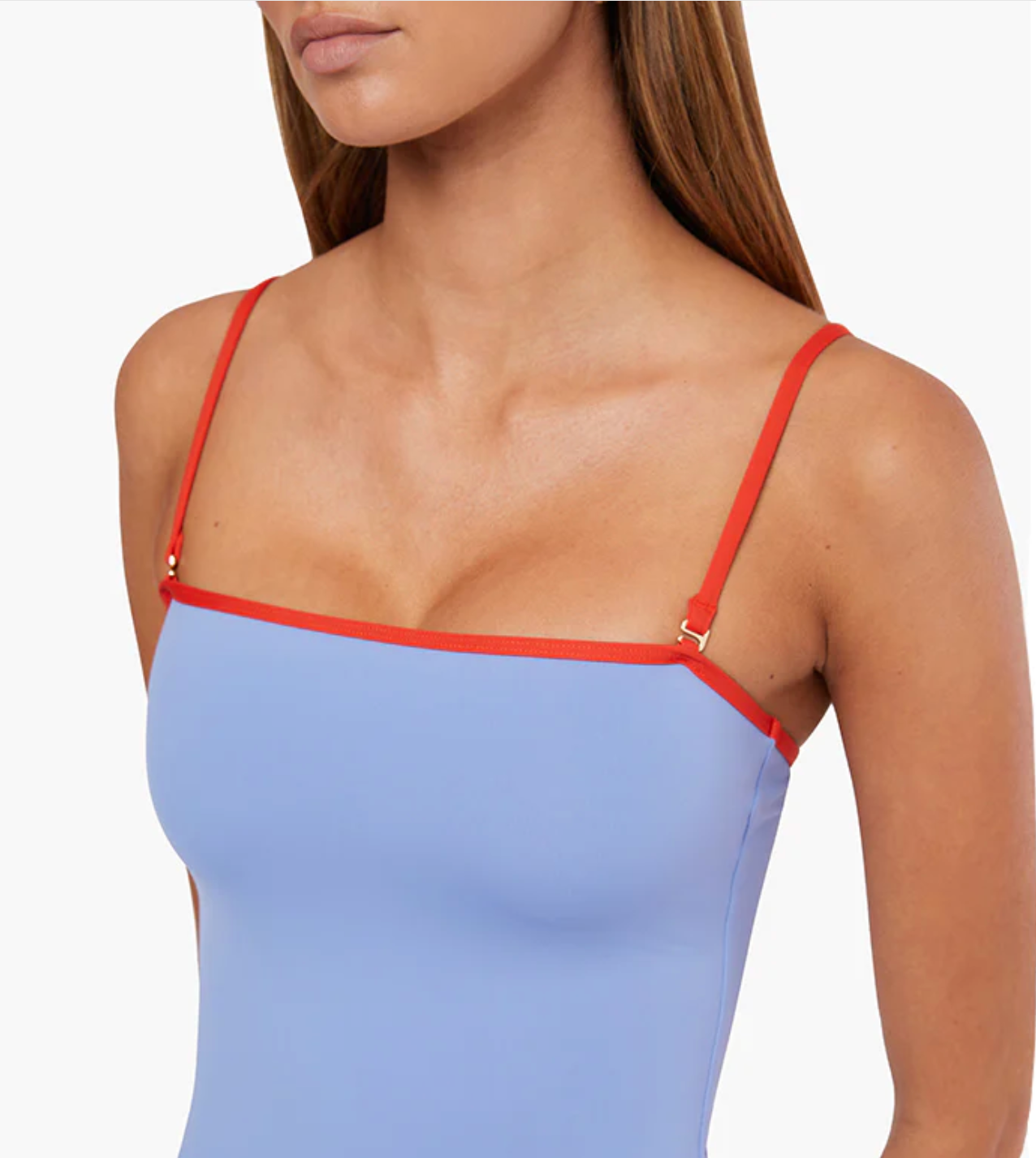 One Piece Blue/Red Swimsuit - We Wore What