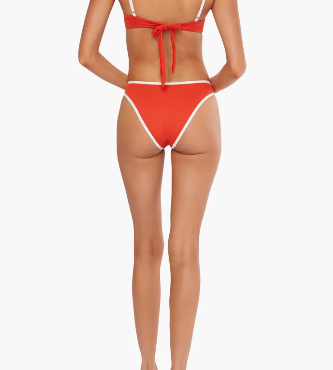 Classic Scoop Bottom - Fiery Red/Off White - We Wore What