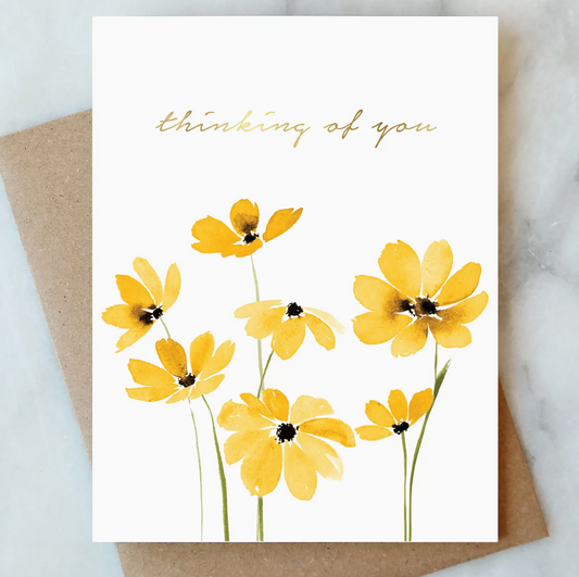 Daisy Thinking of You Greeting Card - Abigail Jayne Design