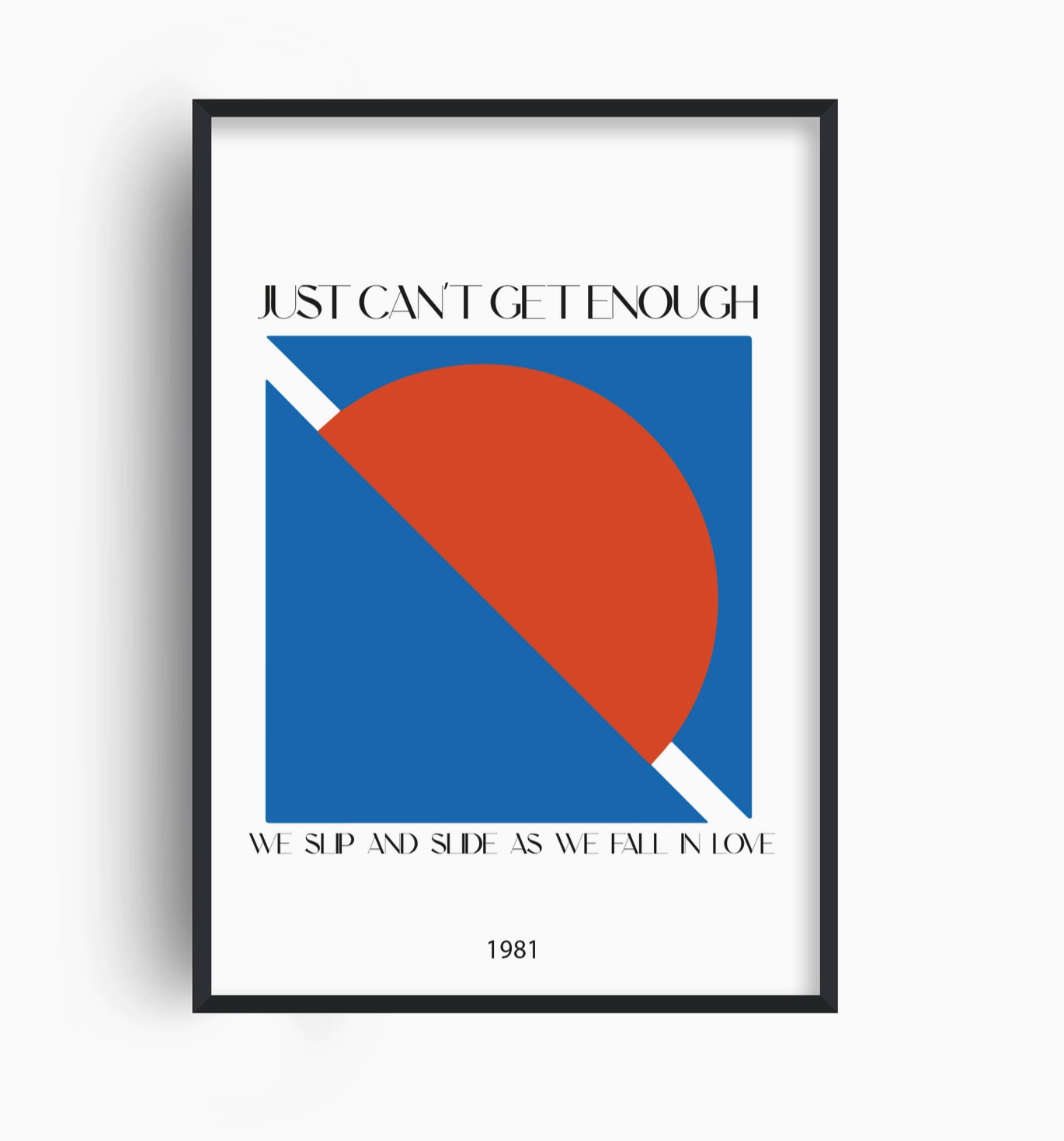 Just Can't Get Enough Depeche Mode Inspired Art Print - Fan Club