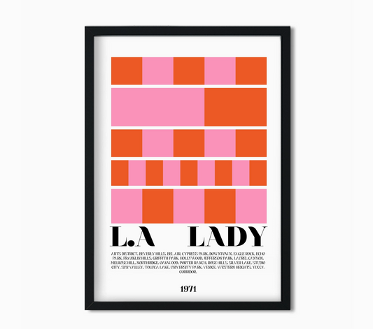 La Lady Giclée Retro Art Print - Fan Club