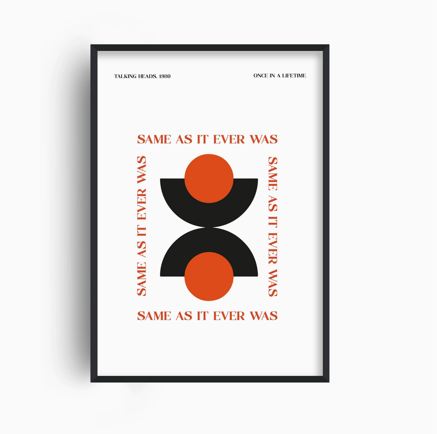 Same As It Ever Was Talking Heads Art Print - Fan Club