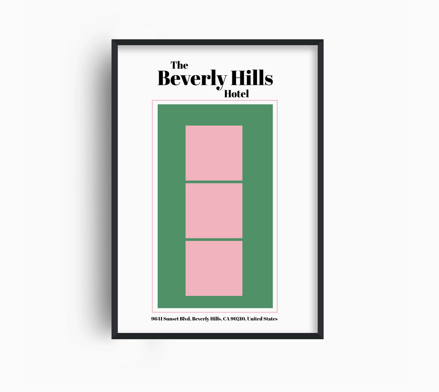 The Beverly Hills Hotel Giclée Retro Art Print - Fan Club