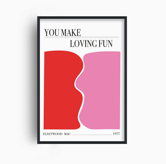You Make Loving Fun Fleetwood Mac Abstract Art Print