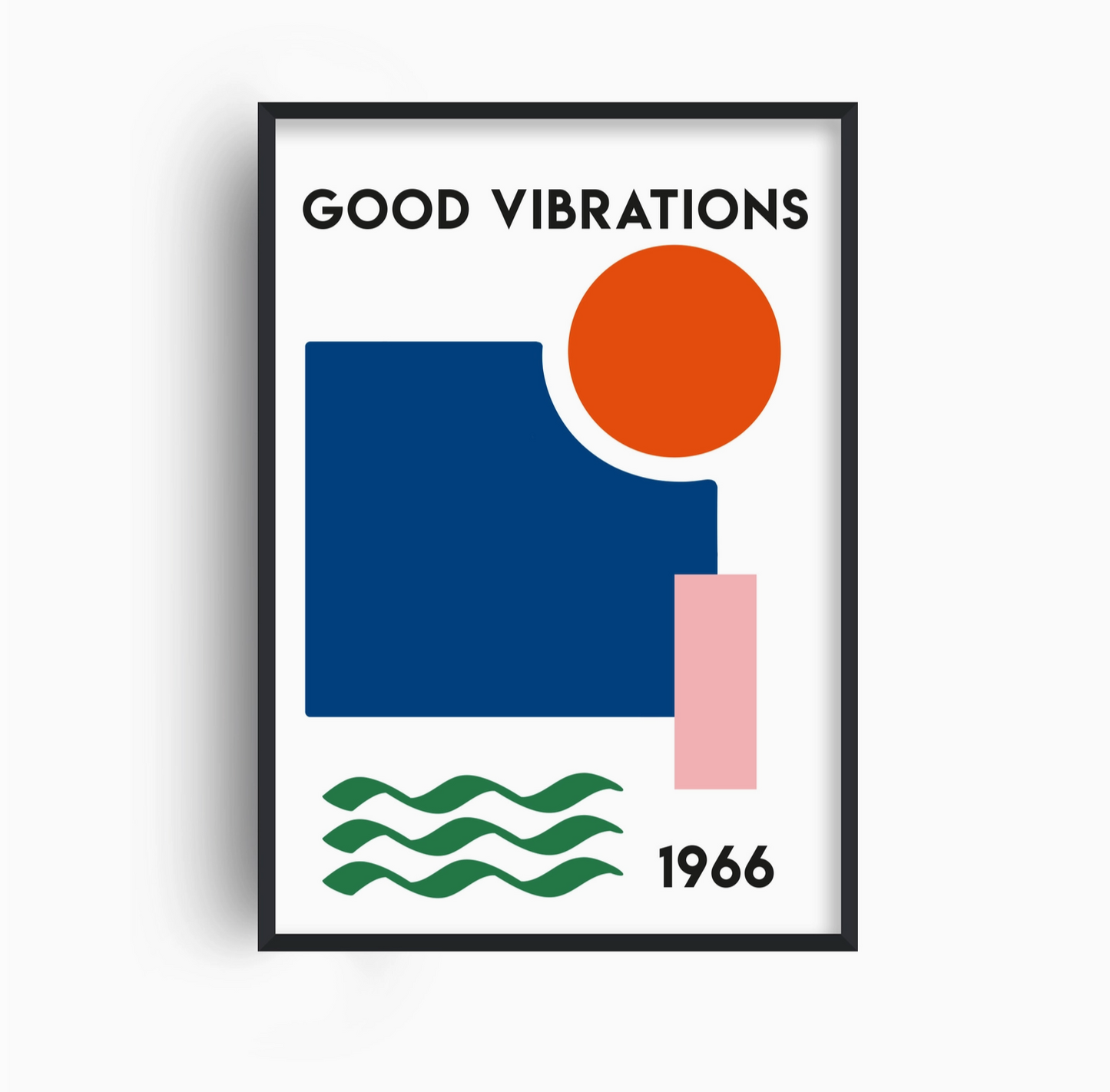 Good Vibrations Retro Abstract Giclée Art Print - Fan Club