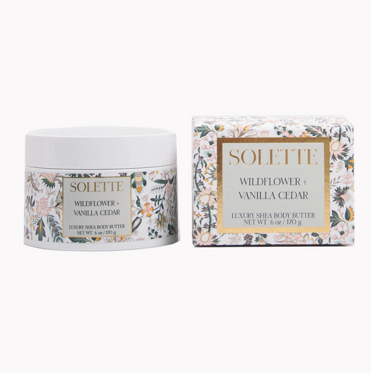 Wildflower + Vanilla Cedar Body Butter - Solette