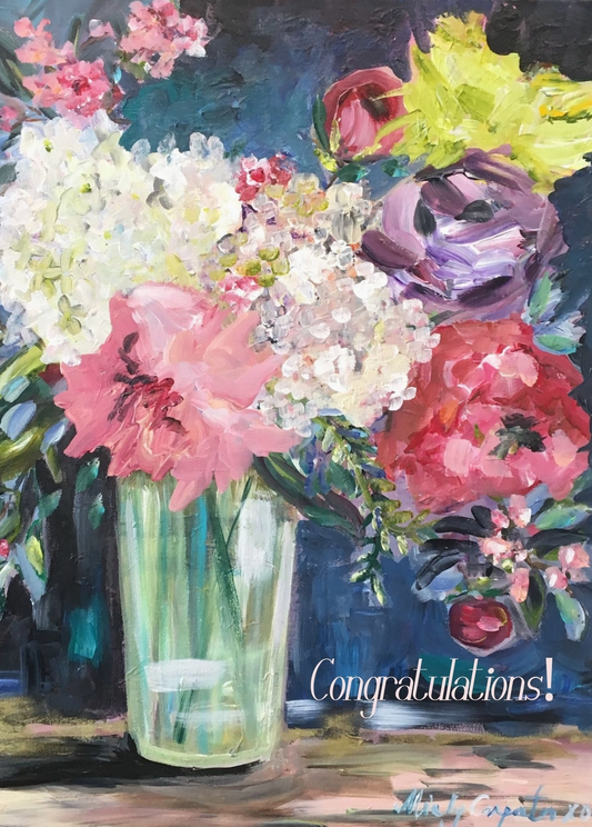 Congratulations Bouquet Greeting Card - Carpe Diem Papers