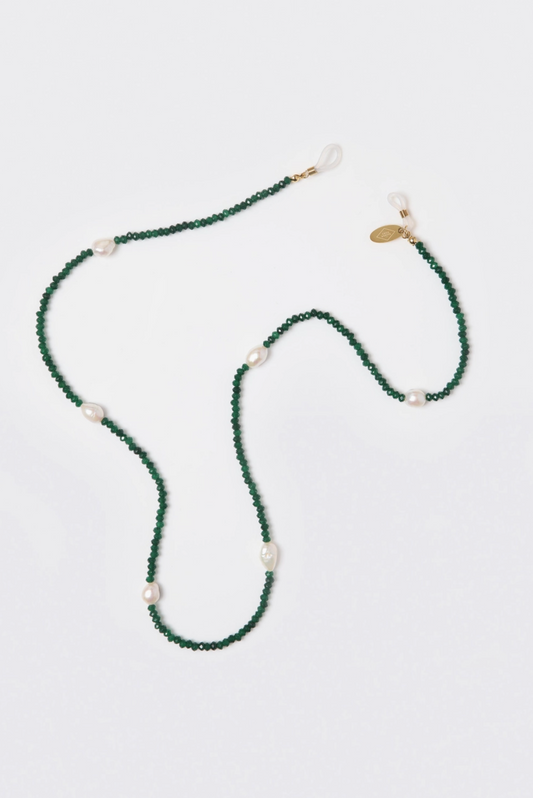 Ruby Sunglasses Chain (Emerald) - Coco Bonito