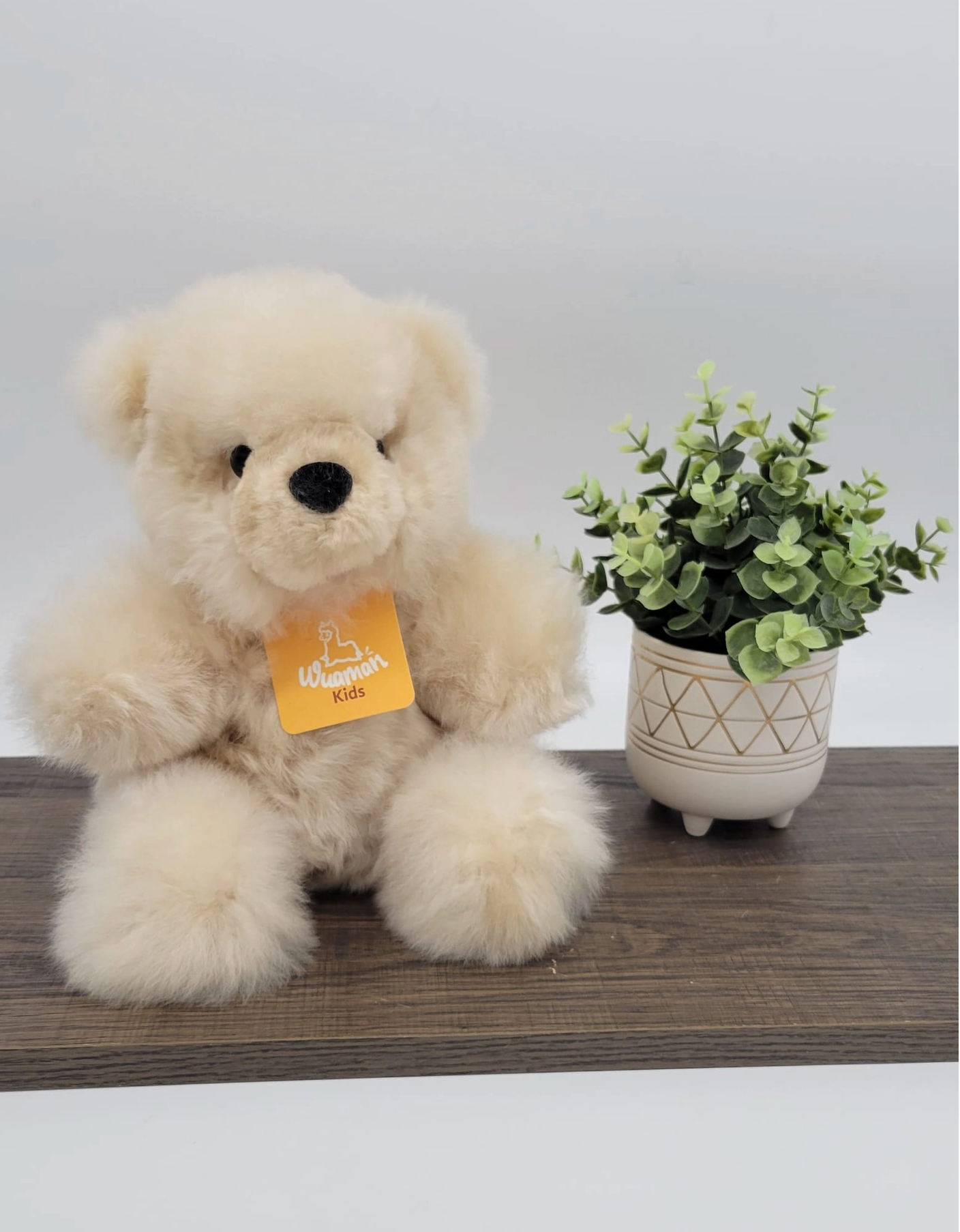 Teddy Bear Alpaca Stuffed Animal - Beige - Wuaman